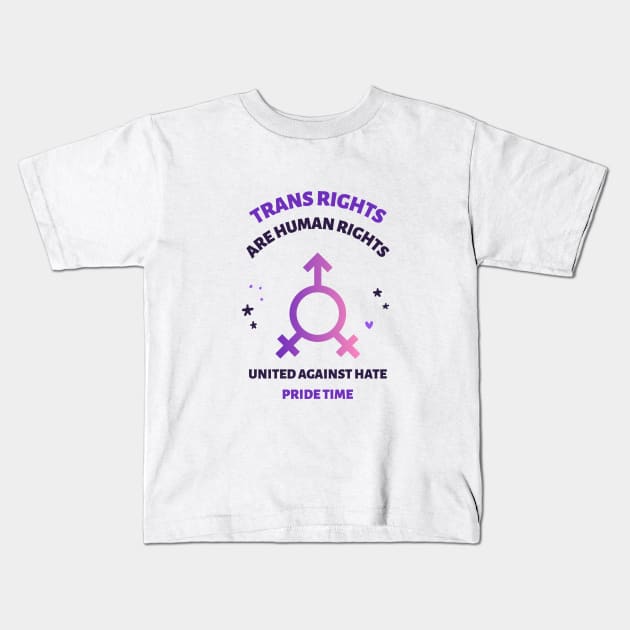 LGBTQ Pride Month T-Shirt Gay Lesbien Queer Trans Community Kids T-Shirt by Utopia Shop